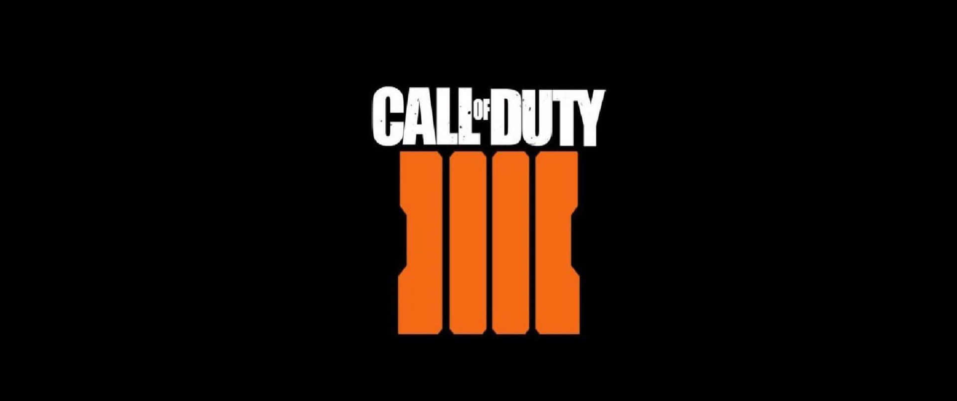 Call Of Duty Iii Logo On A Black Background
