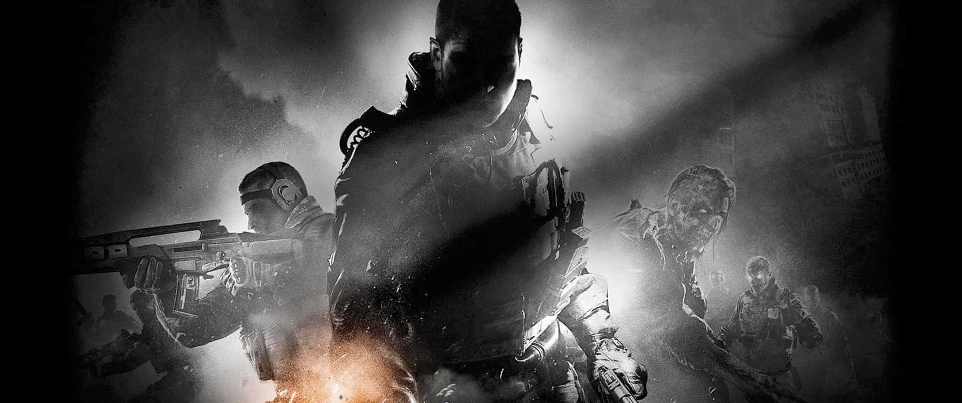 Bekämpafienden Med Avancerad Beväpning I Call Of Duty Black Ops 4.