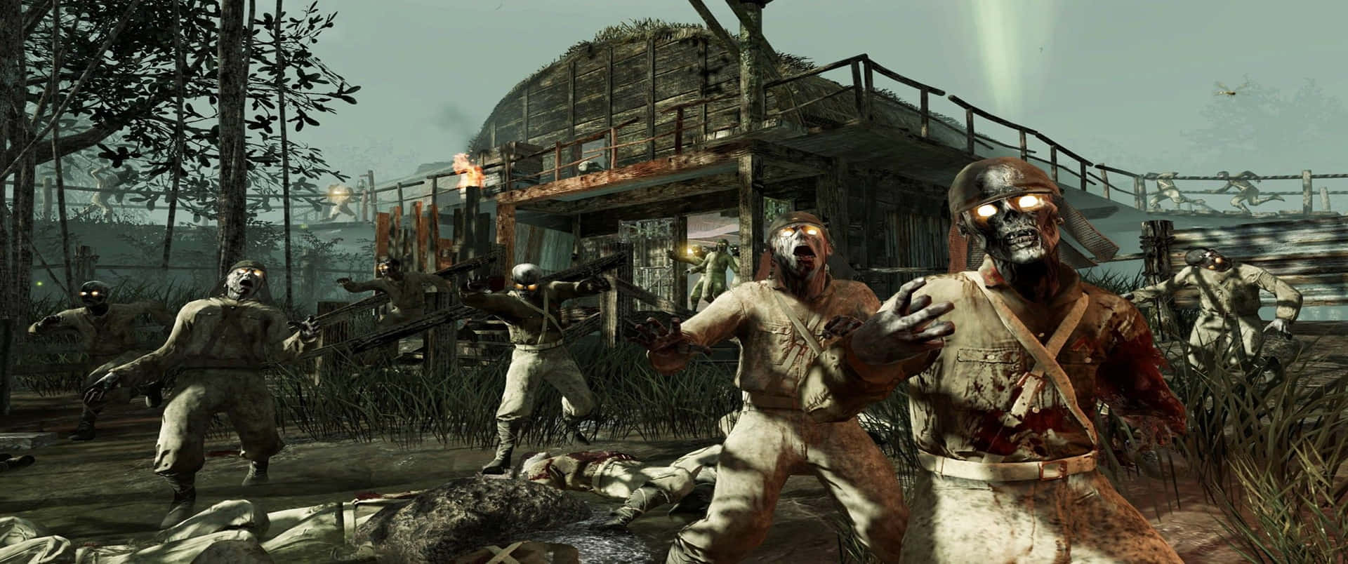 Spøgelsestemning 3440x1440p Call Of Duty Black Ops Cold War Baggrund.