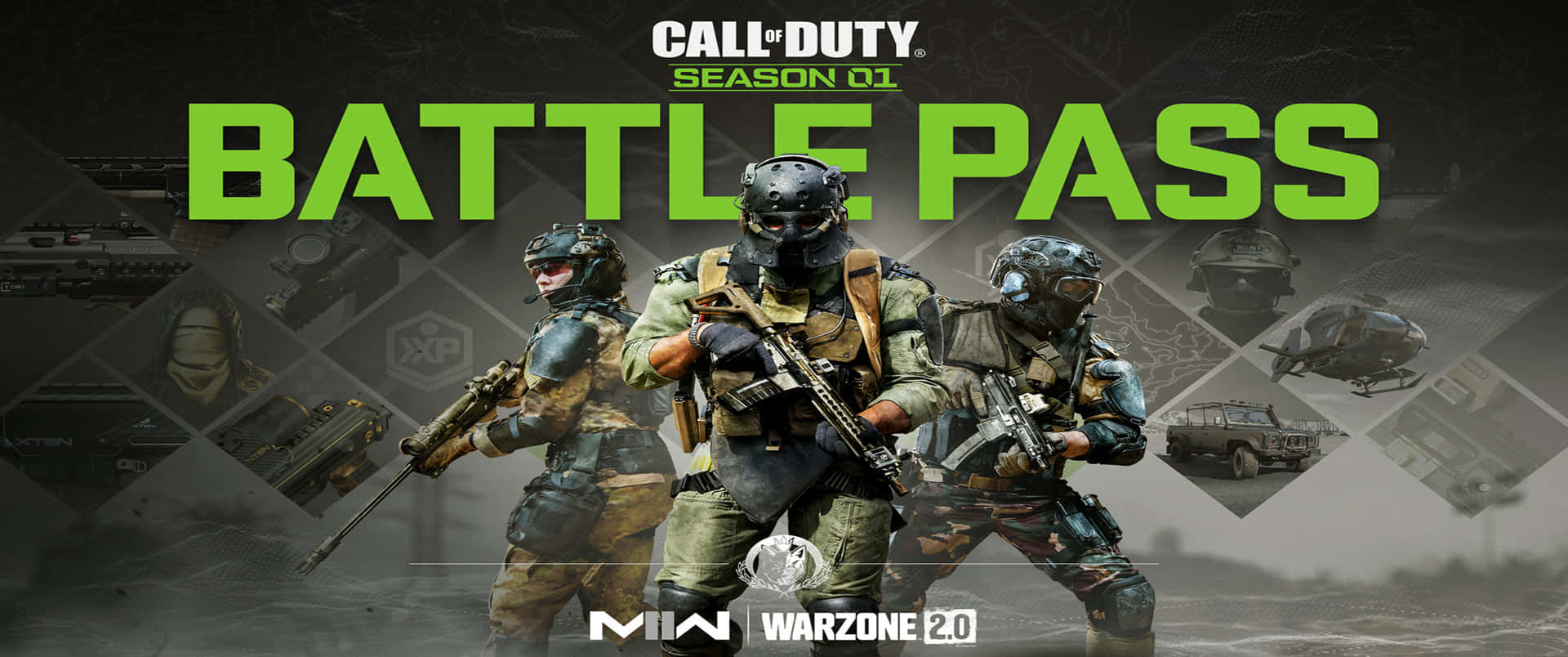 Säsong01 Battle Pass 3440x1440p Call Of Duty Modern Warfare Bakgrundsbild.
