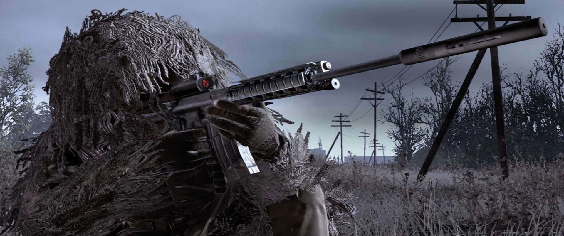 Soldati Kamouflage 3440x1440p Call Of Duty Modern Warfare Bakgrund.