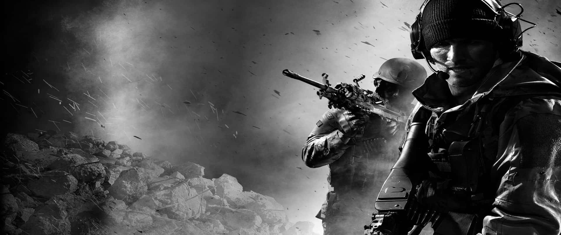 Militärsoldater3440x1440p Call Of Duty Modern Warfare Bakgrund.