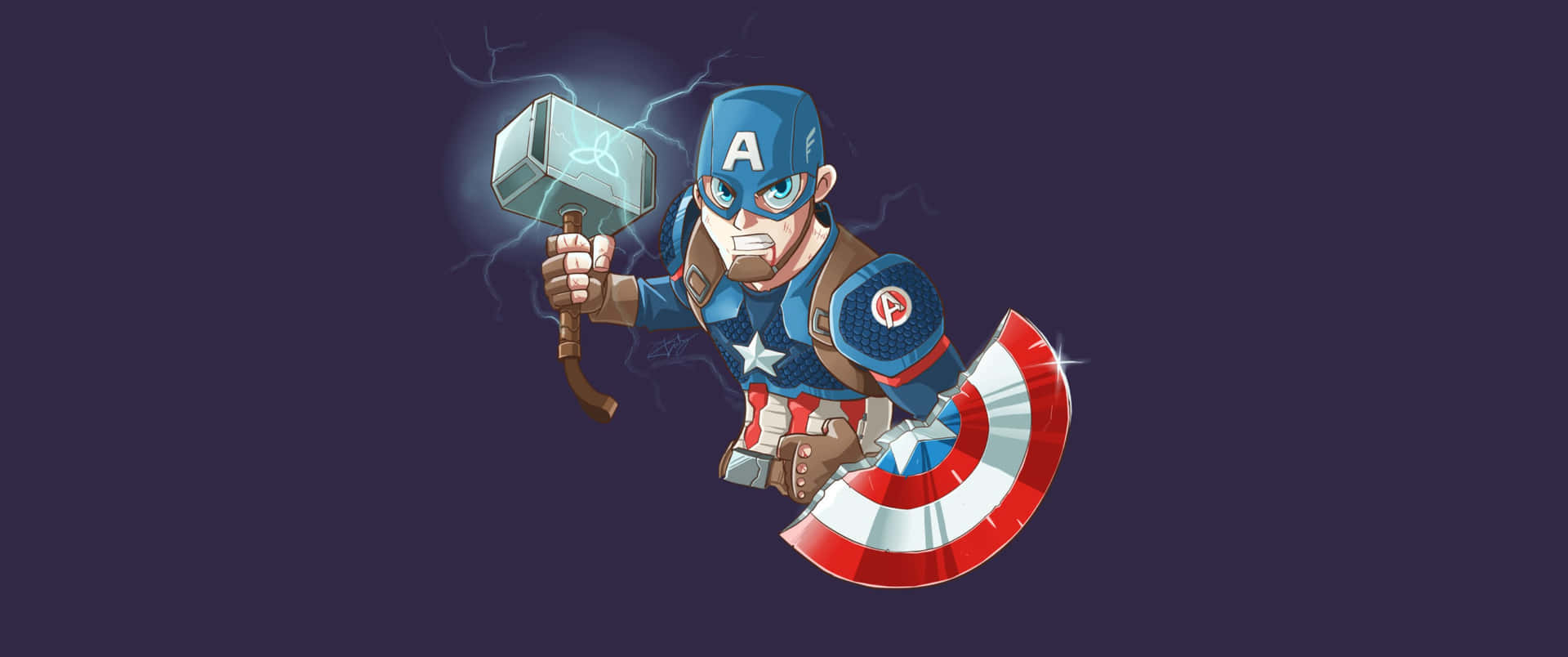 Marvel's Captain America in his classic outfit