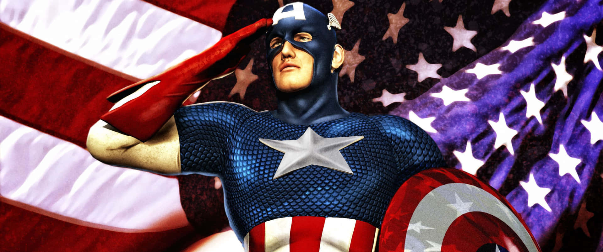 "Captain America, a symbol of justice and freedom!"