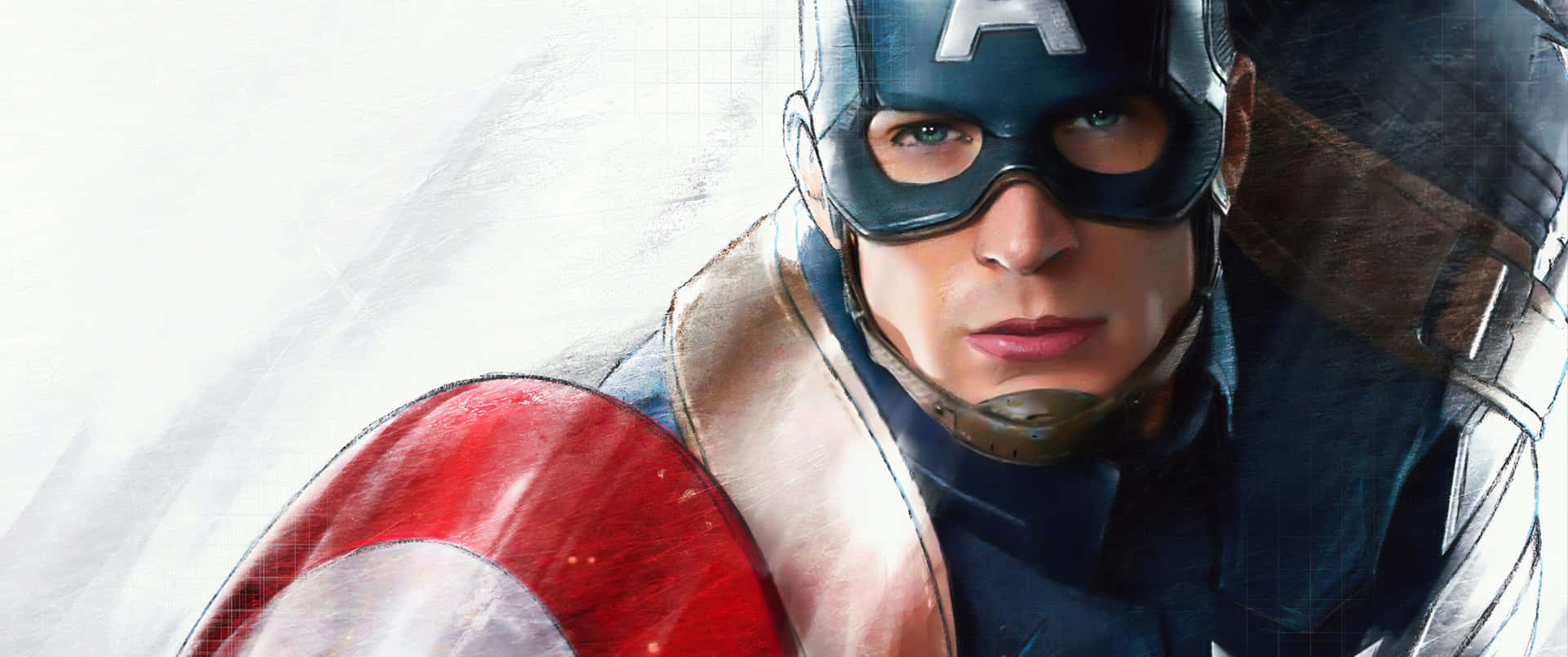 Captain America, Ready to Defend the Freedom of the United States