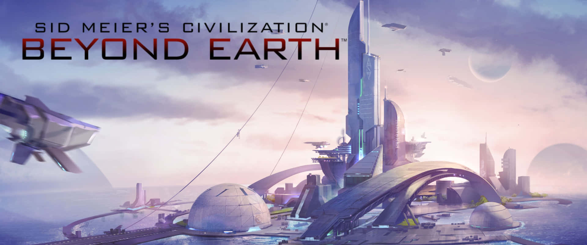 Technological Structures 3440x1440p Civilization Beyond Earth Background