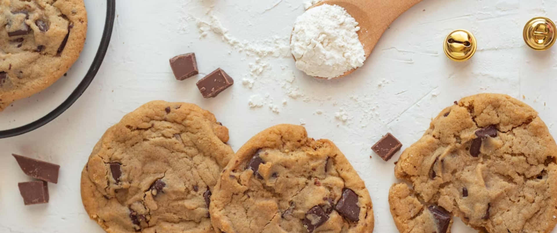 Sweet Flat-lay Photography 3440x1440p Cookies Background For Desktop