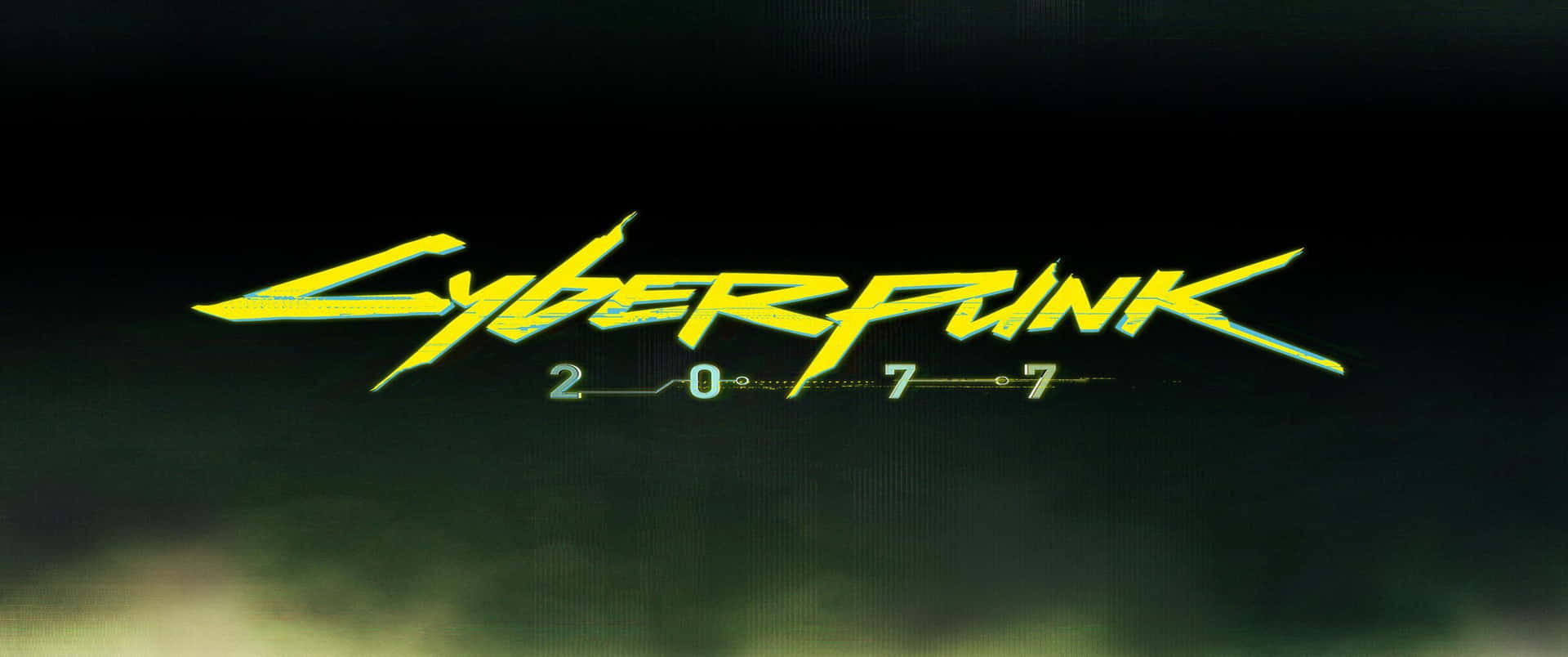 3440x1440p Cyberpunk 2077 Background Yellow Game Title