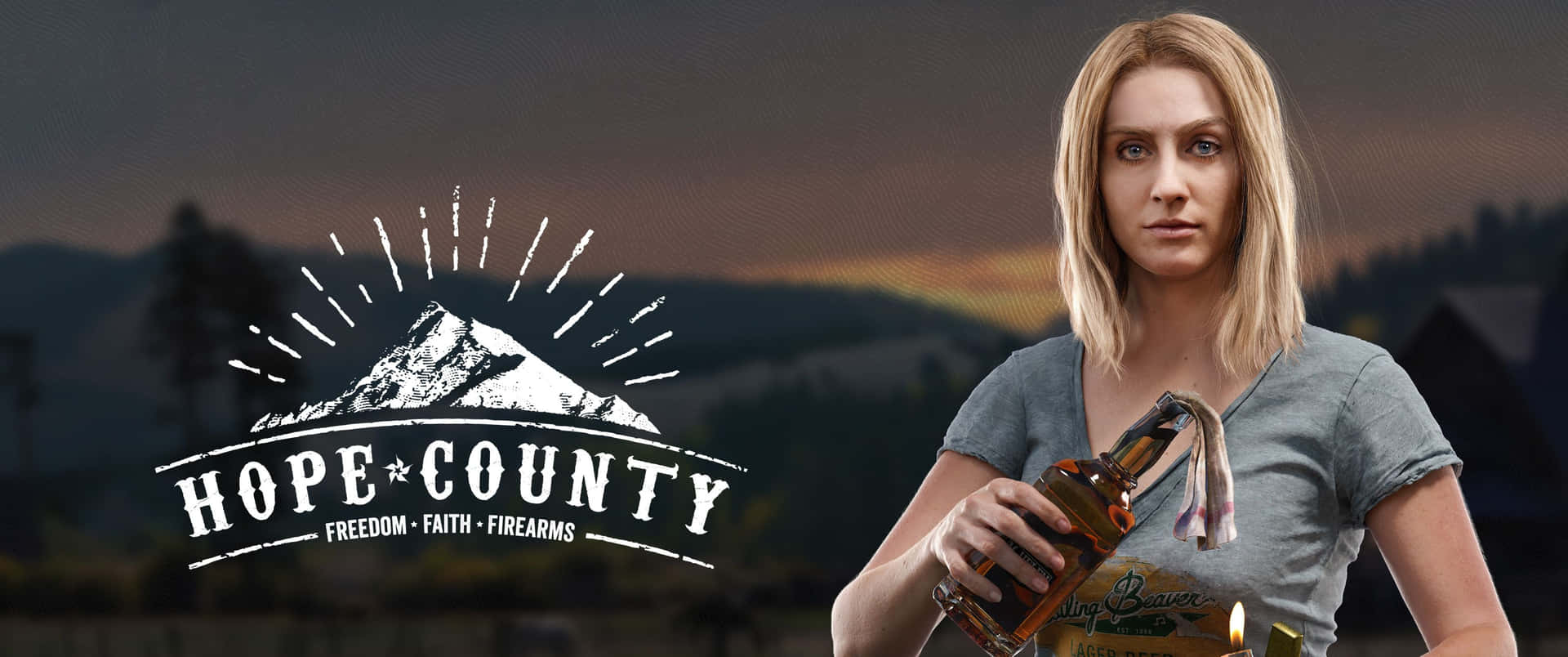 Hope County - A Woman Holding A Gun