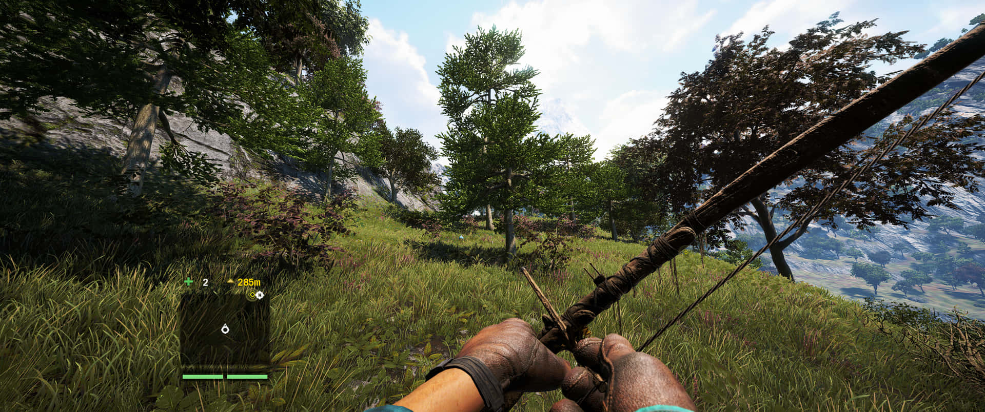 A Screenshot Of A Game With A Bow And Arrow