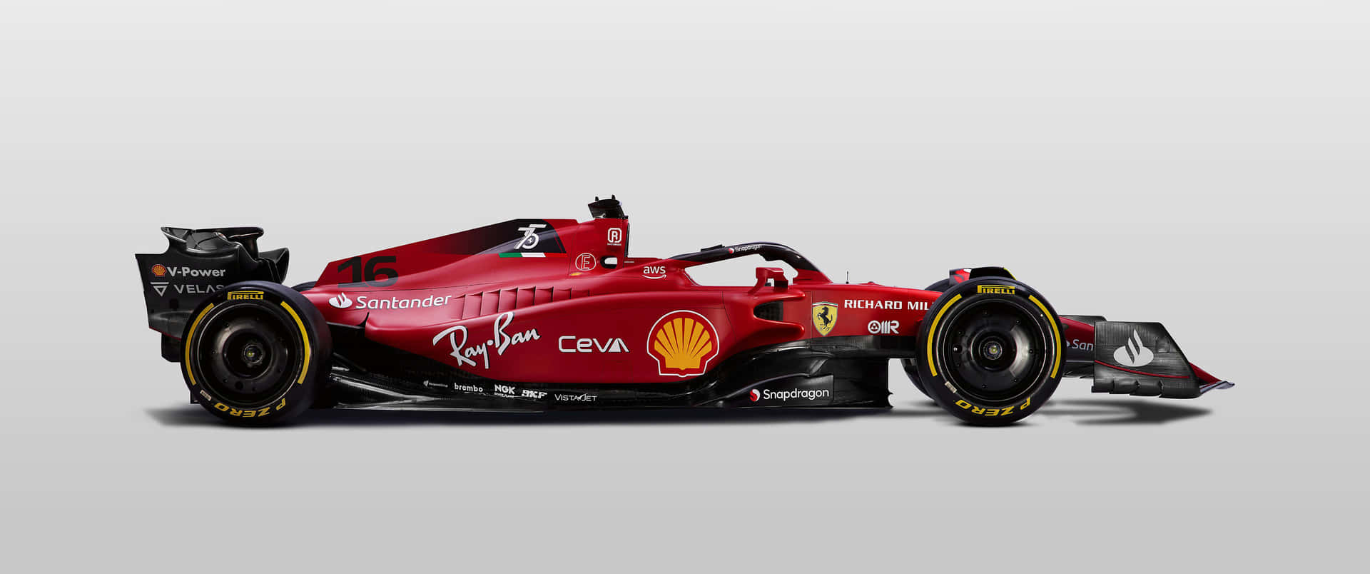 3440x1440p Ferrari Background Logos Background