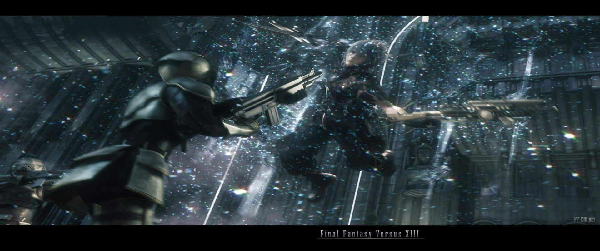 Bildav Final Fantasy Xv-karaktärer I Aktion.