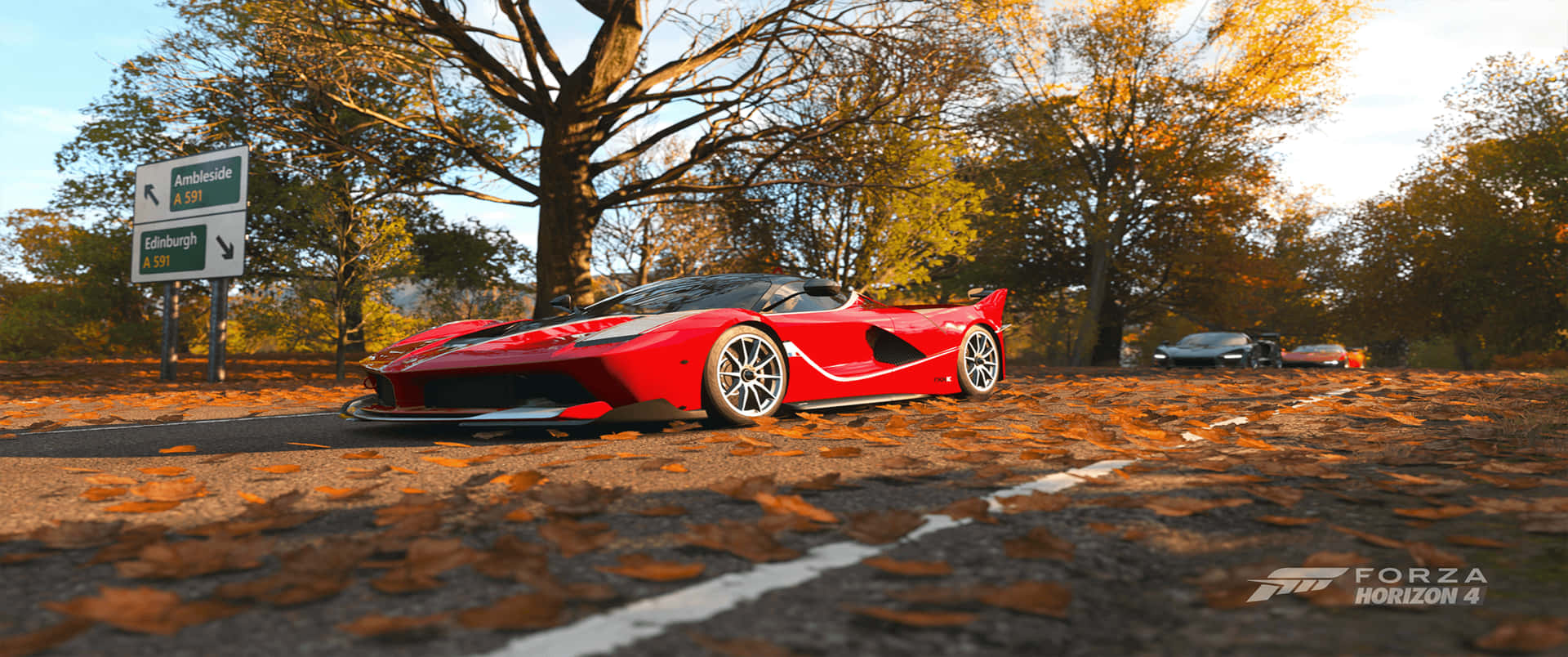3440x1440pferrari Fxx K Forza Horizon 4 Bakgrundsbild.