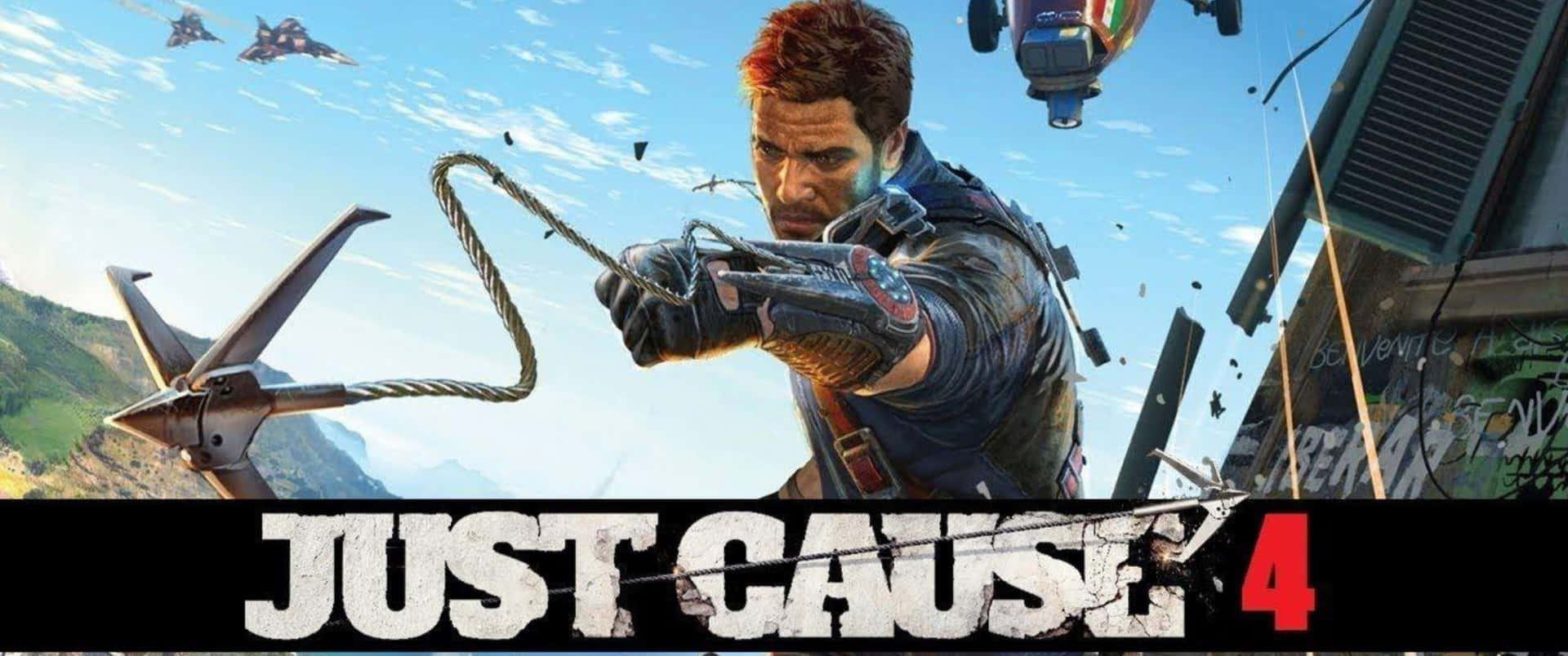 3440x1440p Just Cause 4 Official Game Poster Background