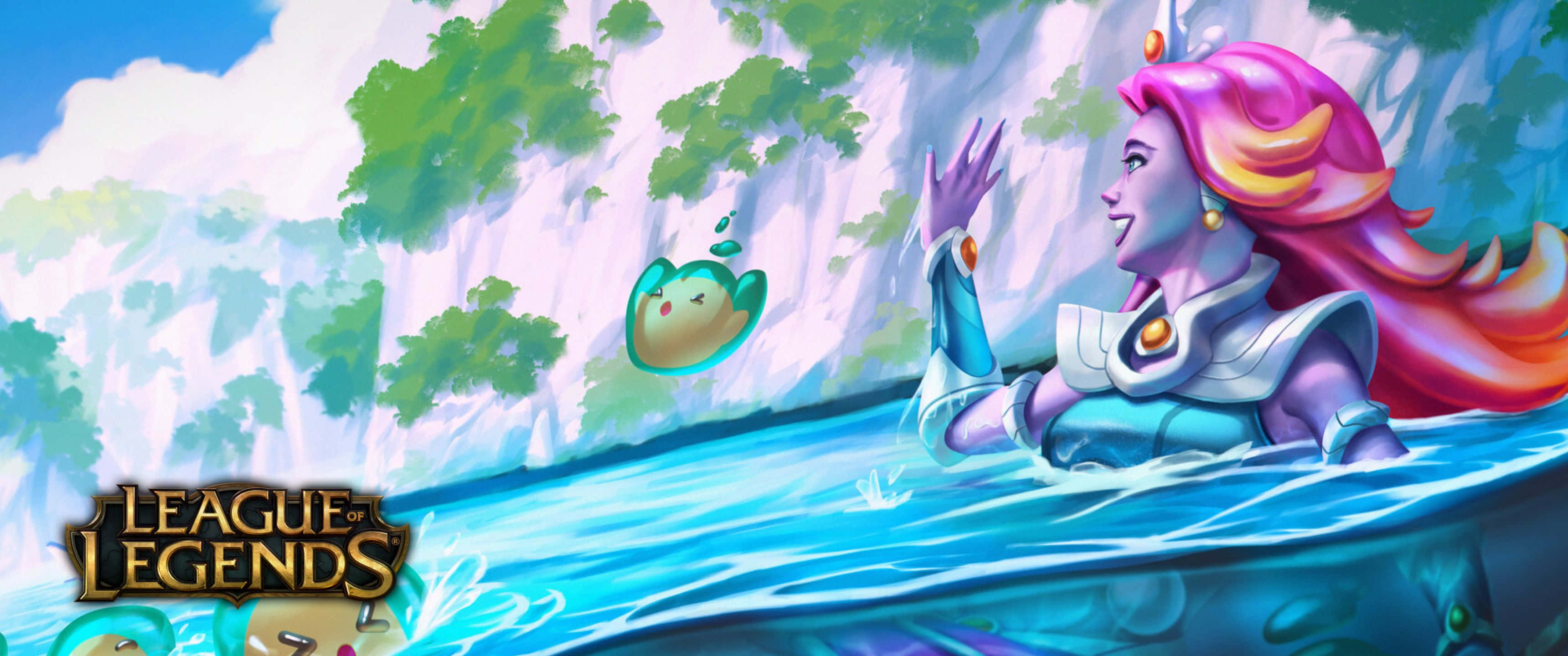 Space Groove Nami 3440x1440p League Of Legends Background