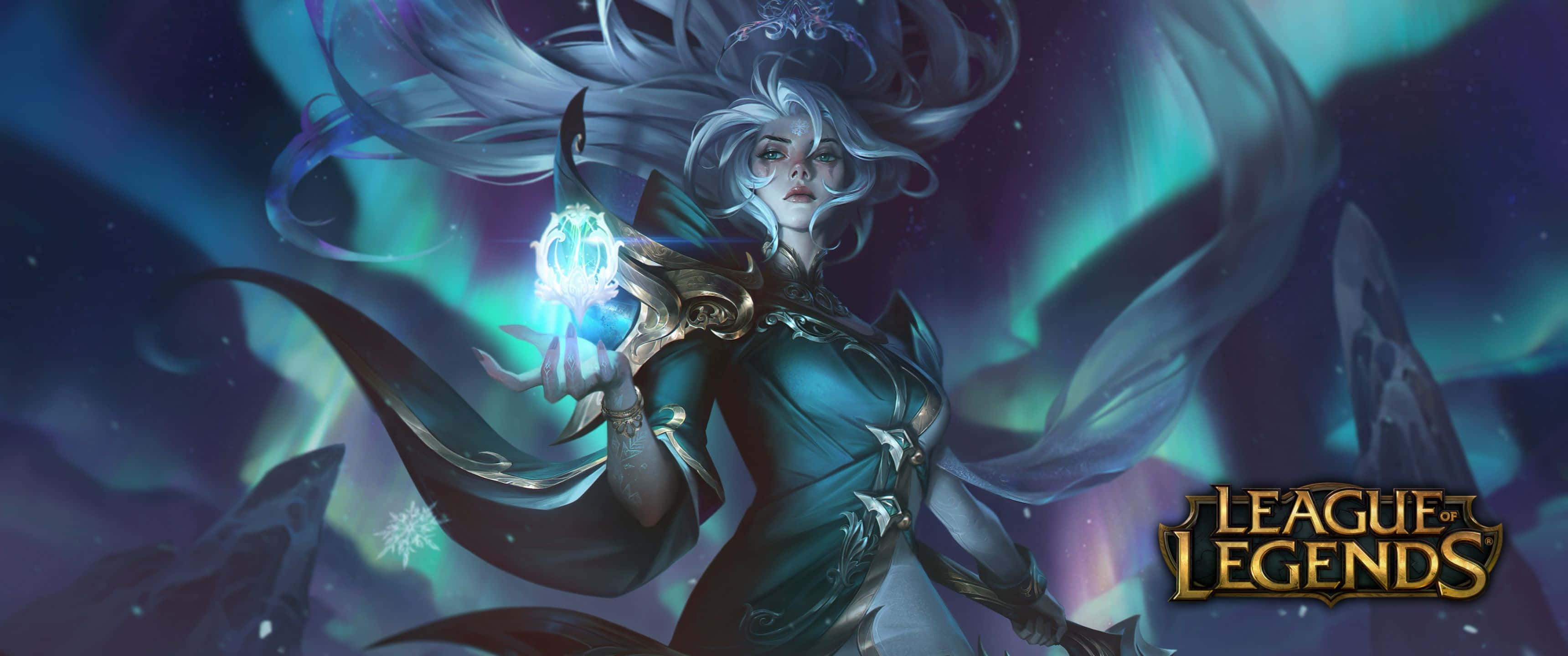 Diana Winterblessed 3440x1440p League Of Legends Background