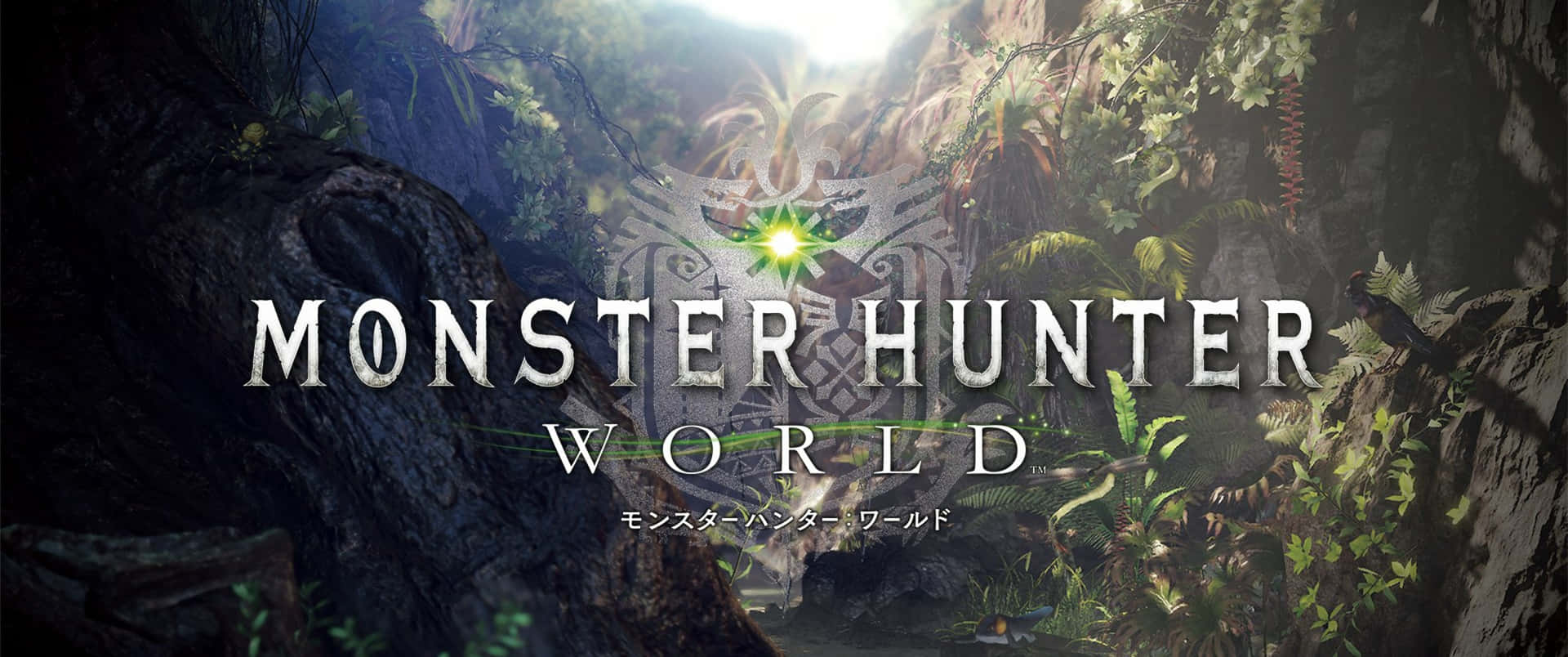 Sfondodi Monster Hunter World Con Copertina Del Gioco In Formato 3440x1440p