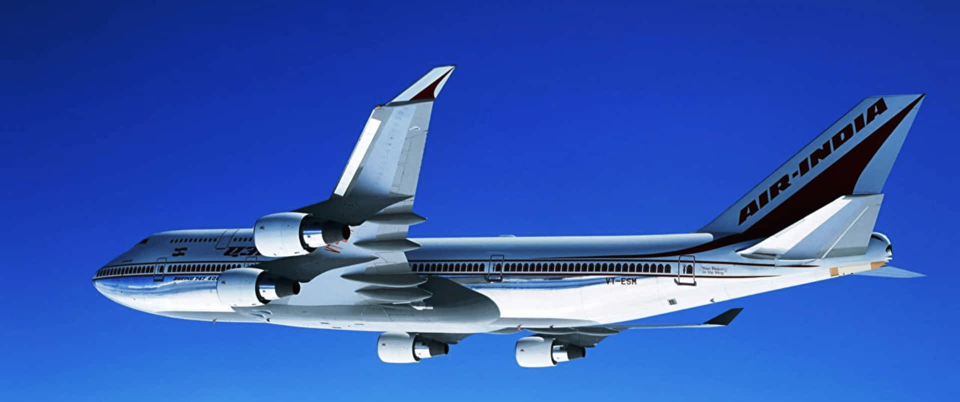 3440x1440p Plane Boeing 747 400 Background