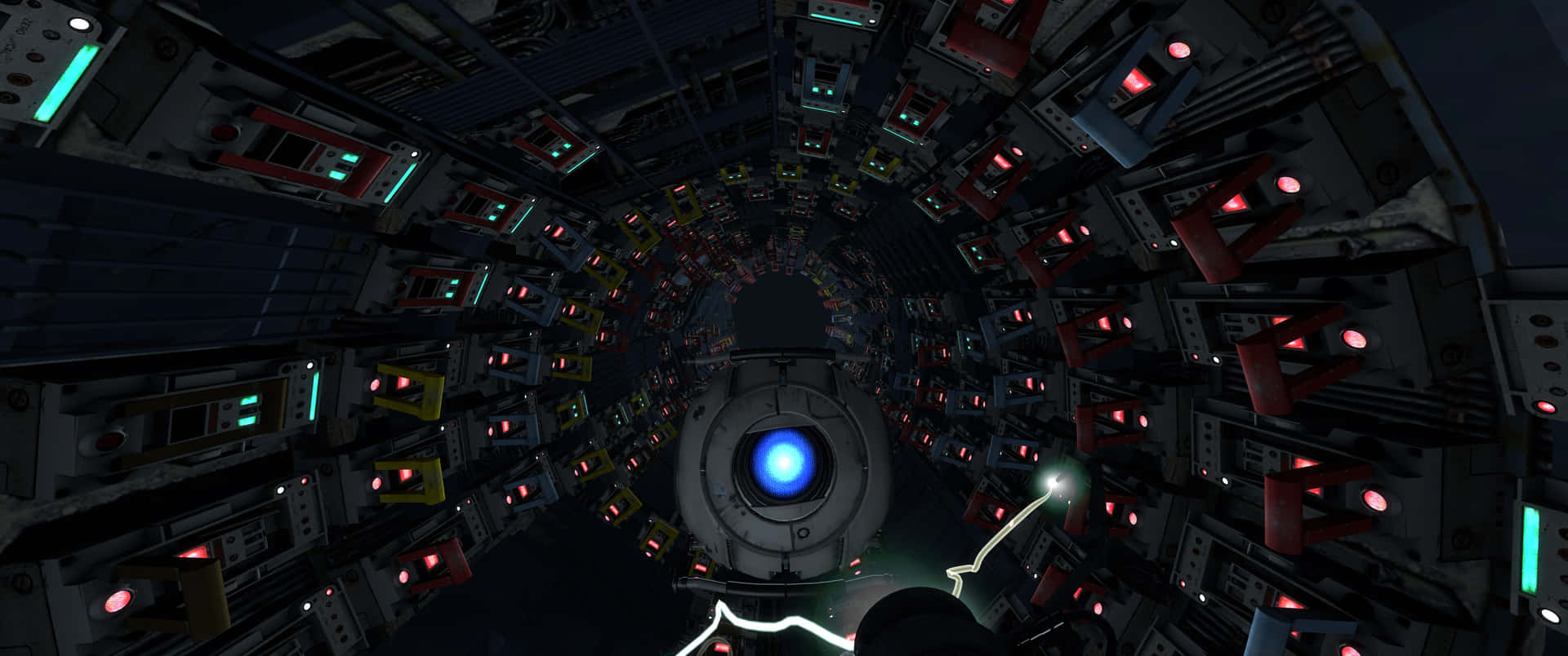 An amazing click of Portal 2 in 3440x1440p resolution