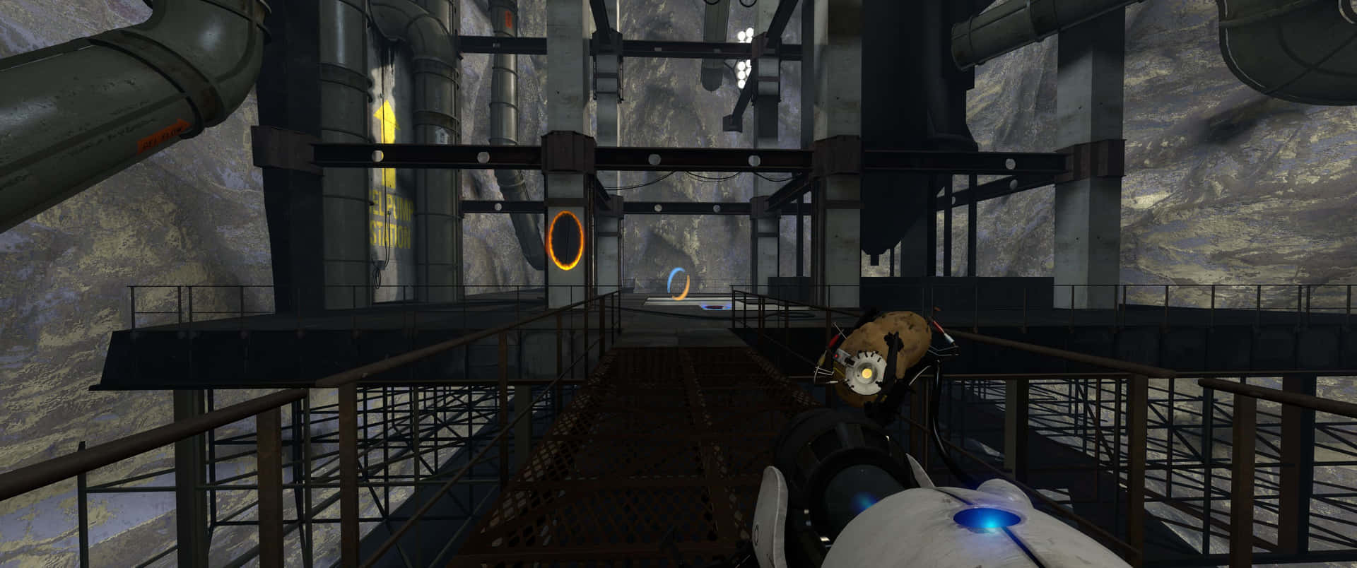 A Screenshot Of A Video Game With A Robot In It