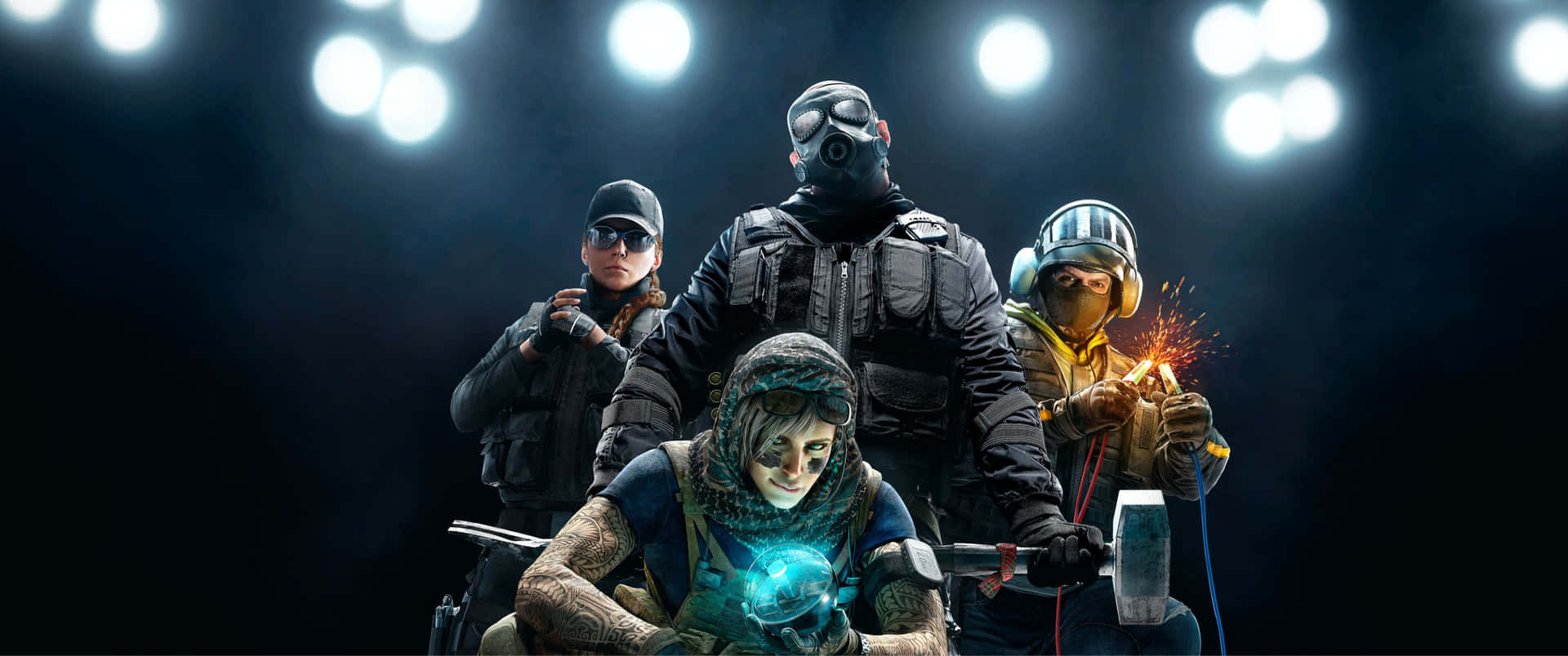 Intense Four Player tactical combat in Rainbow Six Siege
