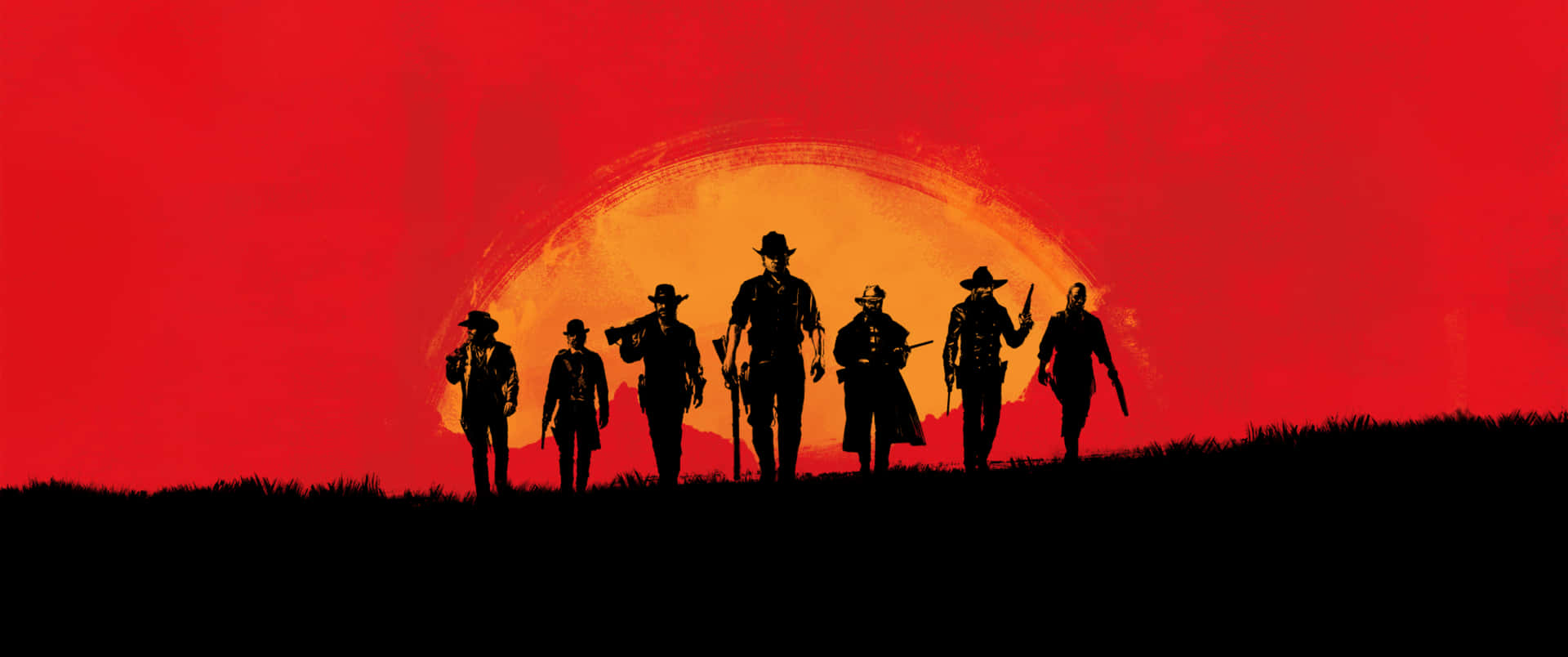 3440x1440p Red Dead Redemption 2 Background Gang Background