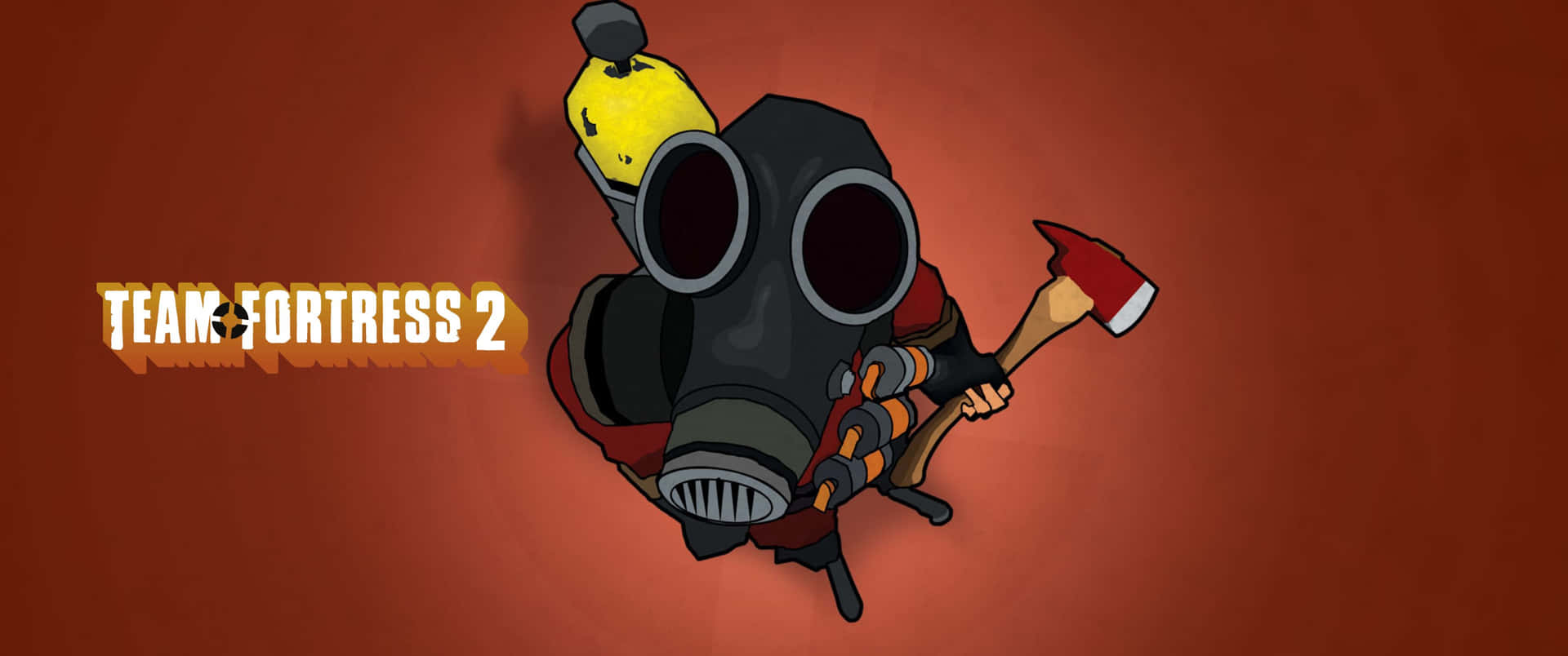A Cartoon Character With A Gas Mask And A Hammer