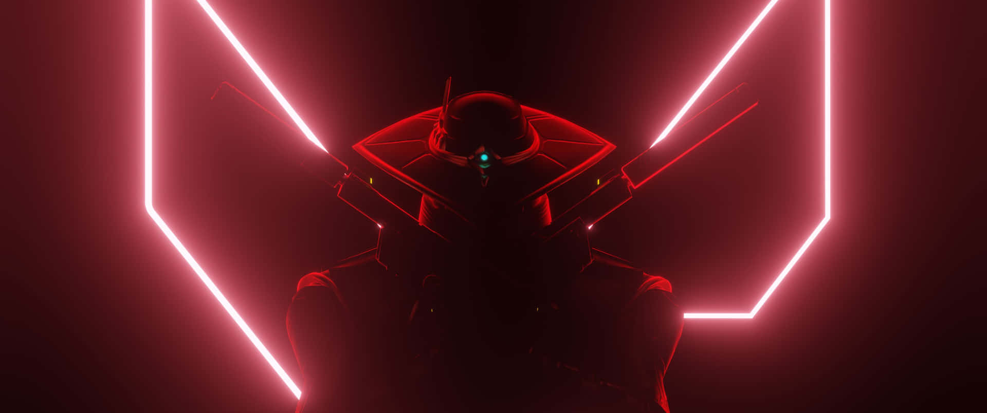 3440x1440p Valorant Cypher Red Background