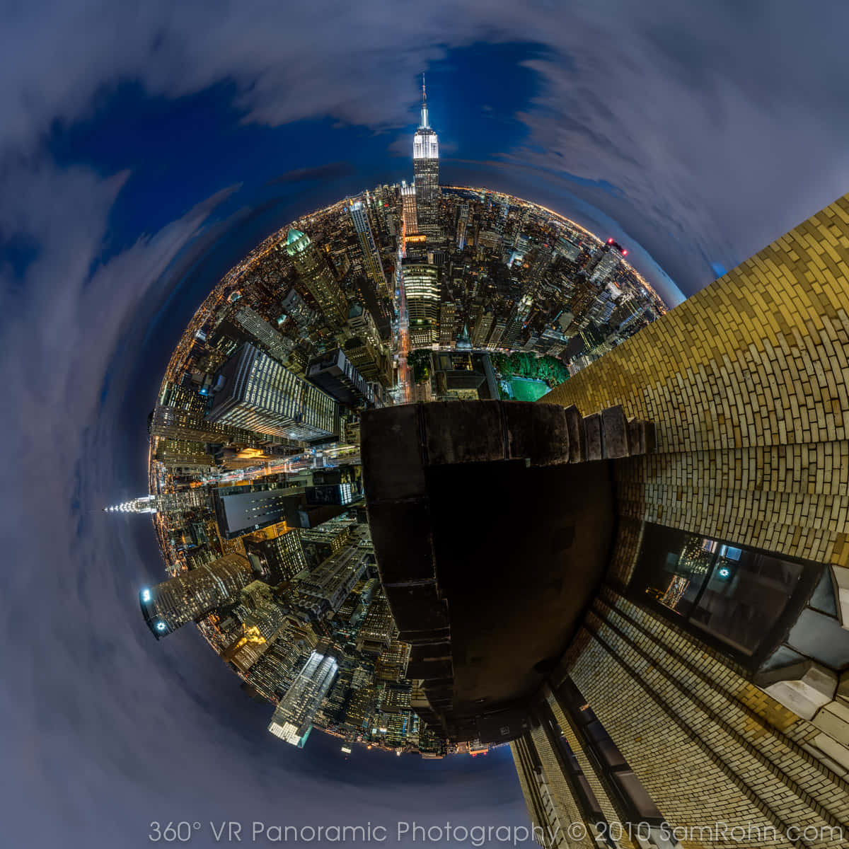 Immaginea 360 Gradi Dell'empire State Building.