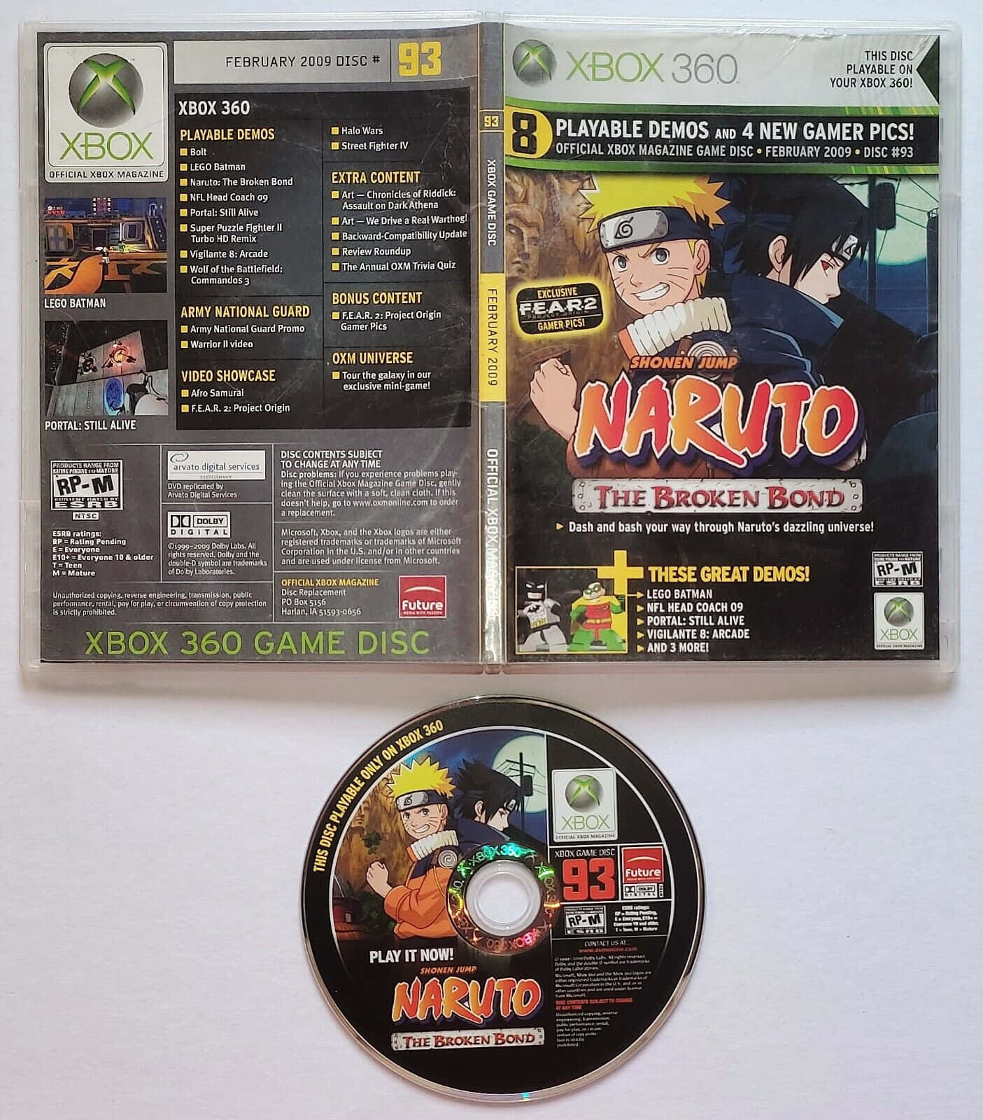 Xbox360 Naruto-skivbild