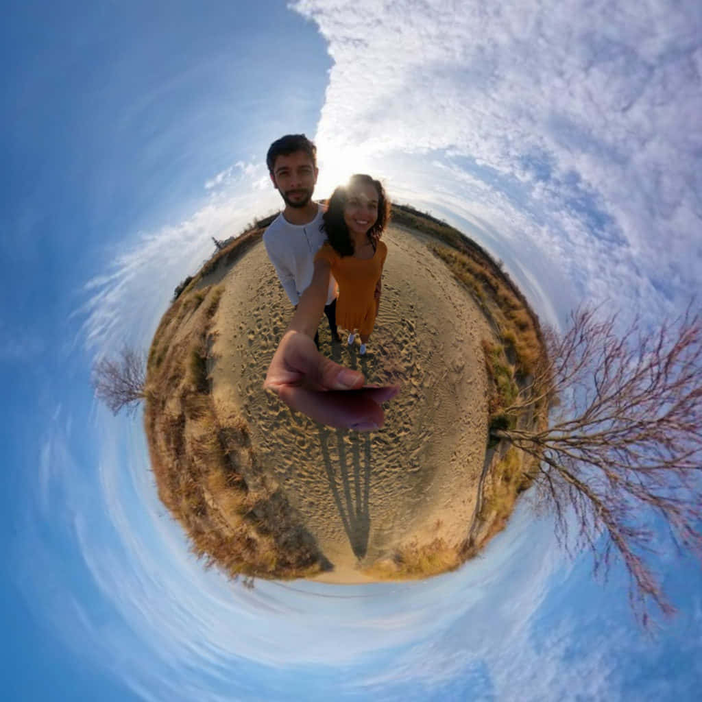 Couple Blue Sky 360 Degree Picture