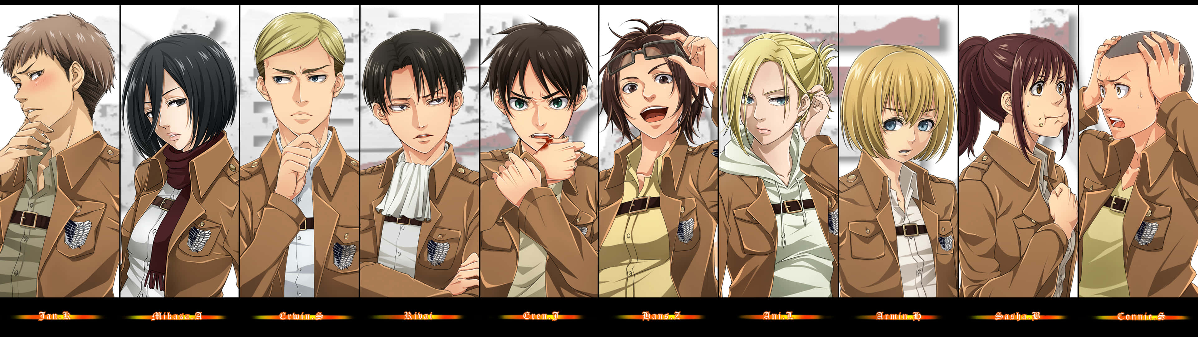 3840 X 1080 Anime Brown Jacket Hd Wallpaper