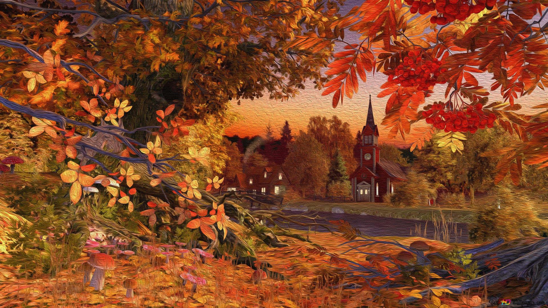 Njutav Höstens Vacker Natur På Nära Håll! Wallpaper