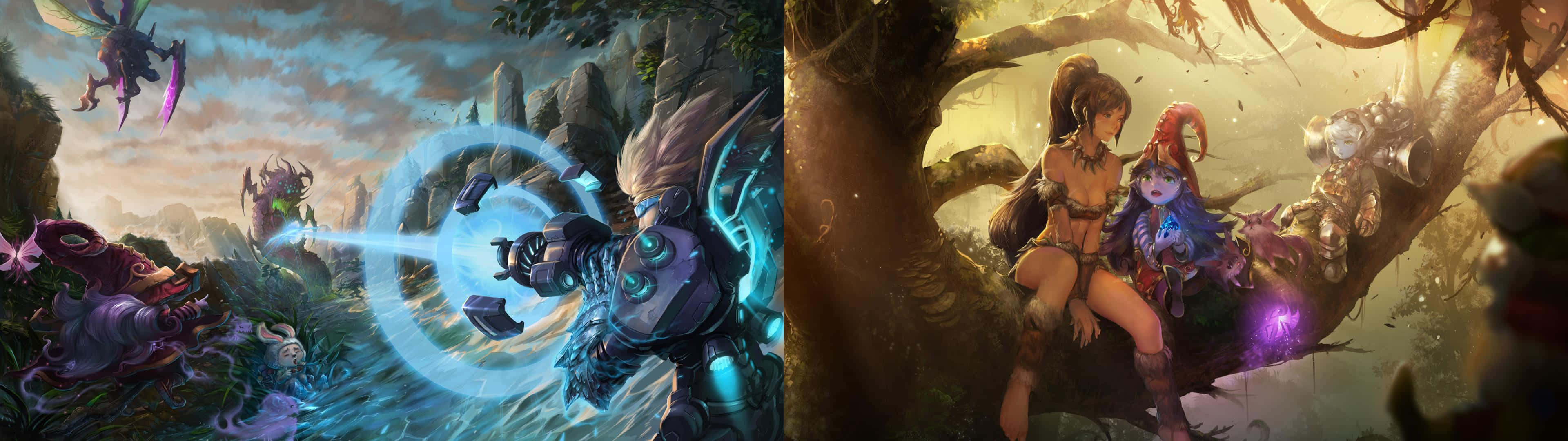 Conquer the Rift with This Intense League of Legends Scene Wallpaper