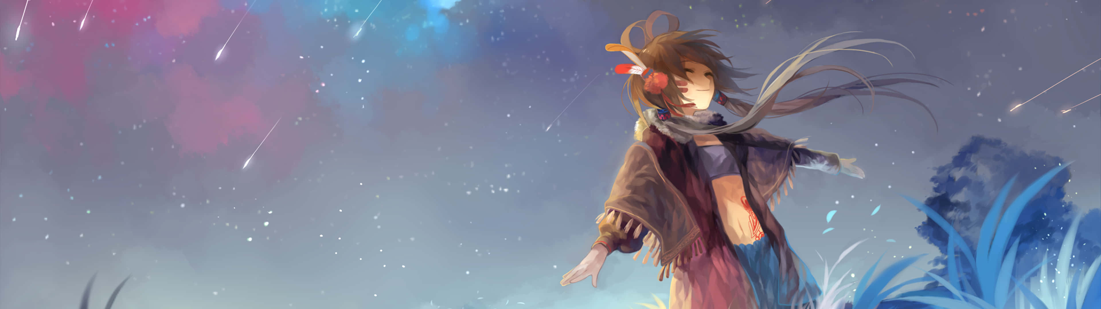 3840x1080 Photo Anime Girl Picture