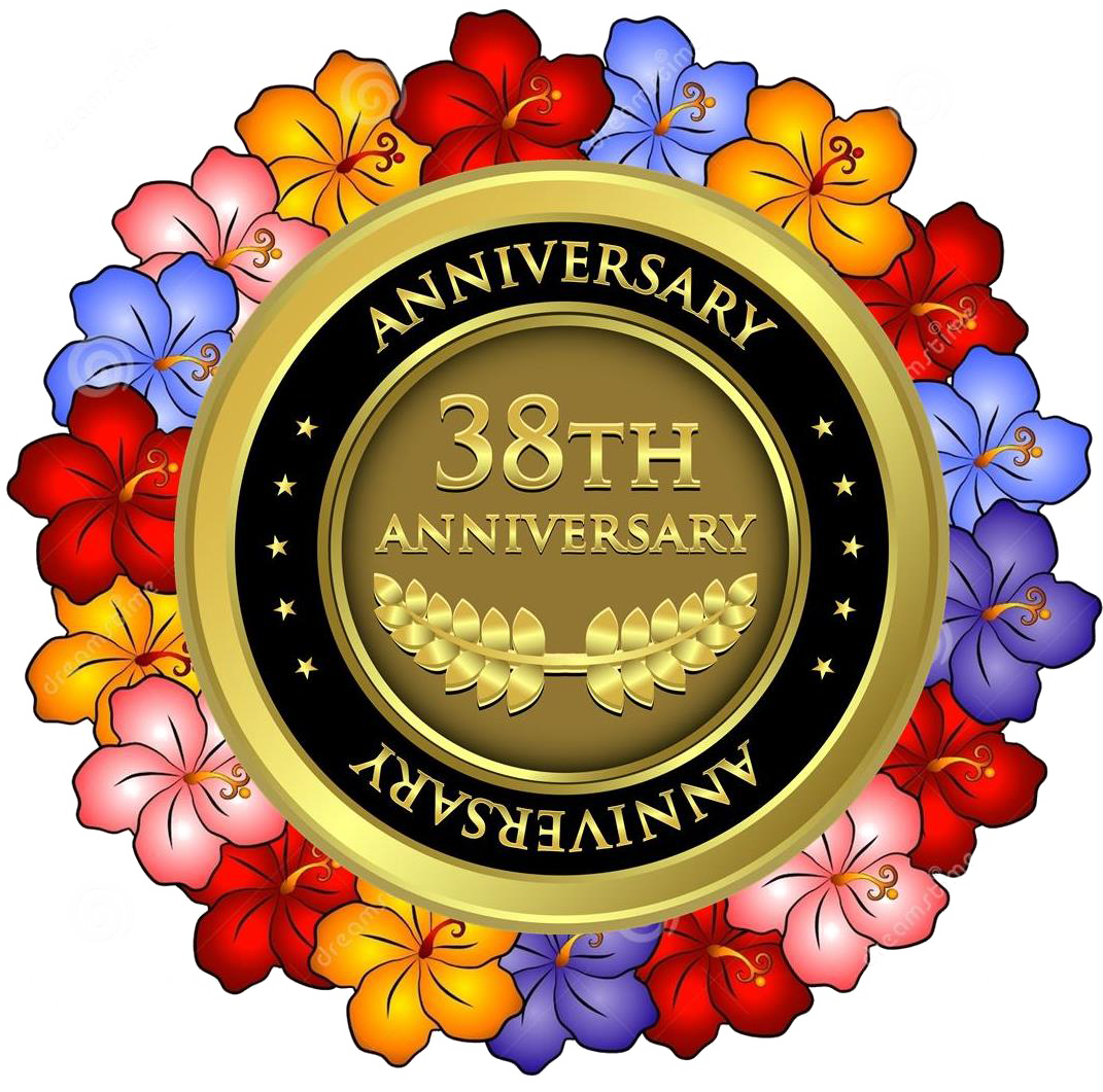38th Anniversary Celebration Seal PNG