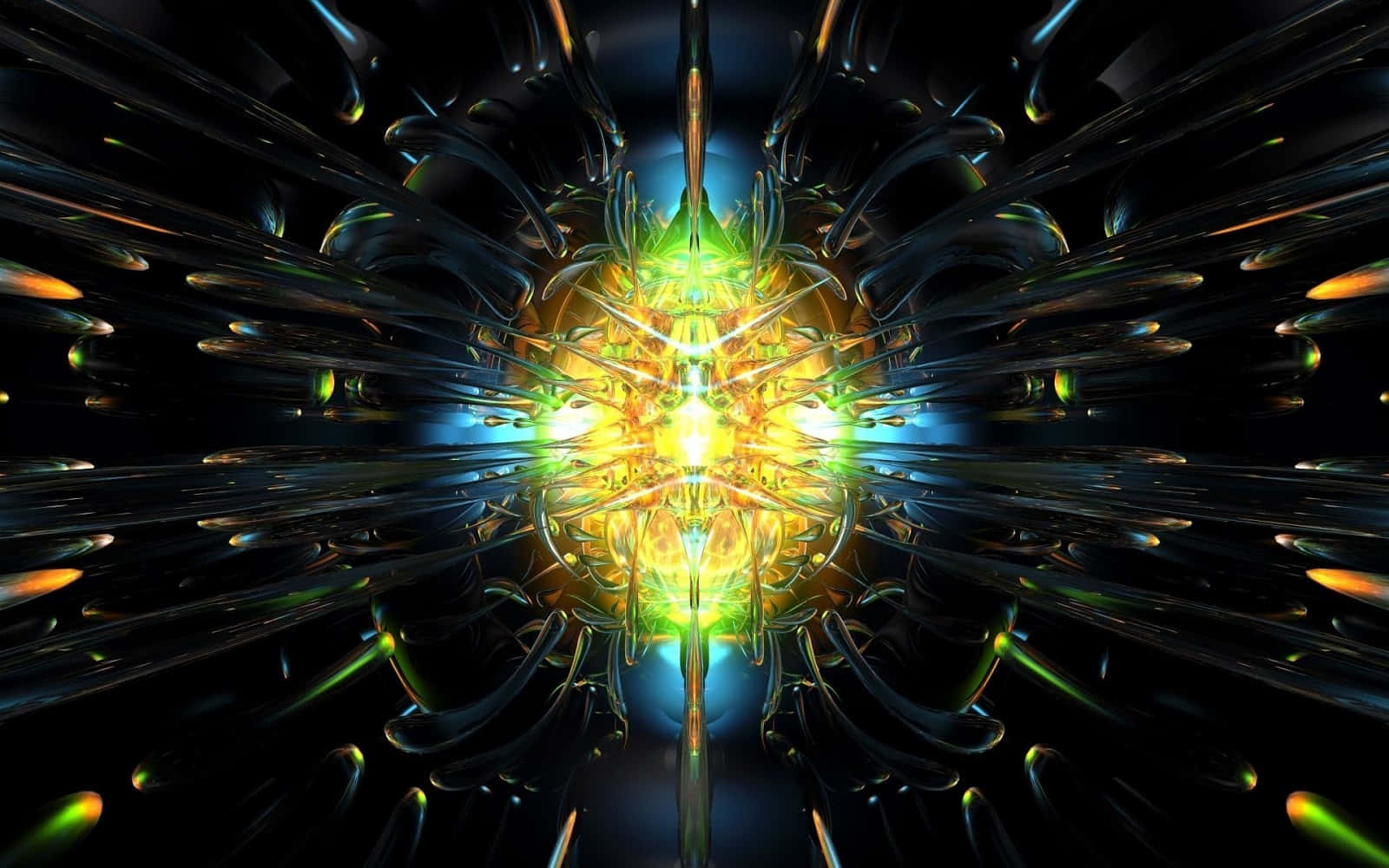 3D Abstract Artistic Explosion Wallpaper