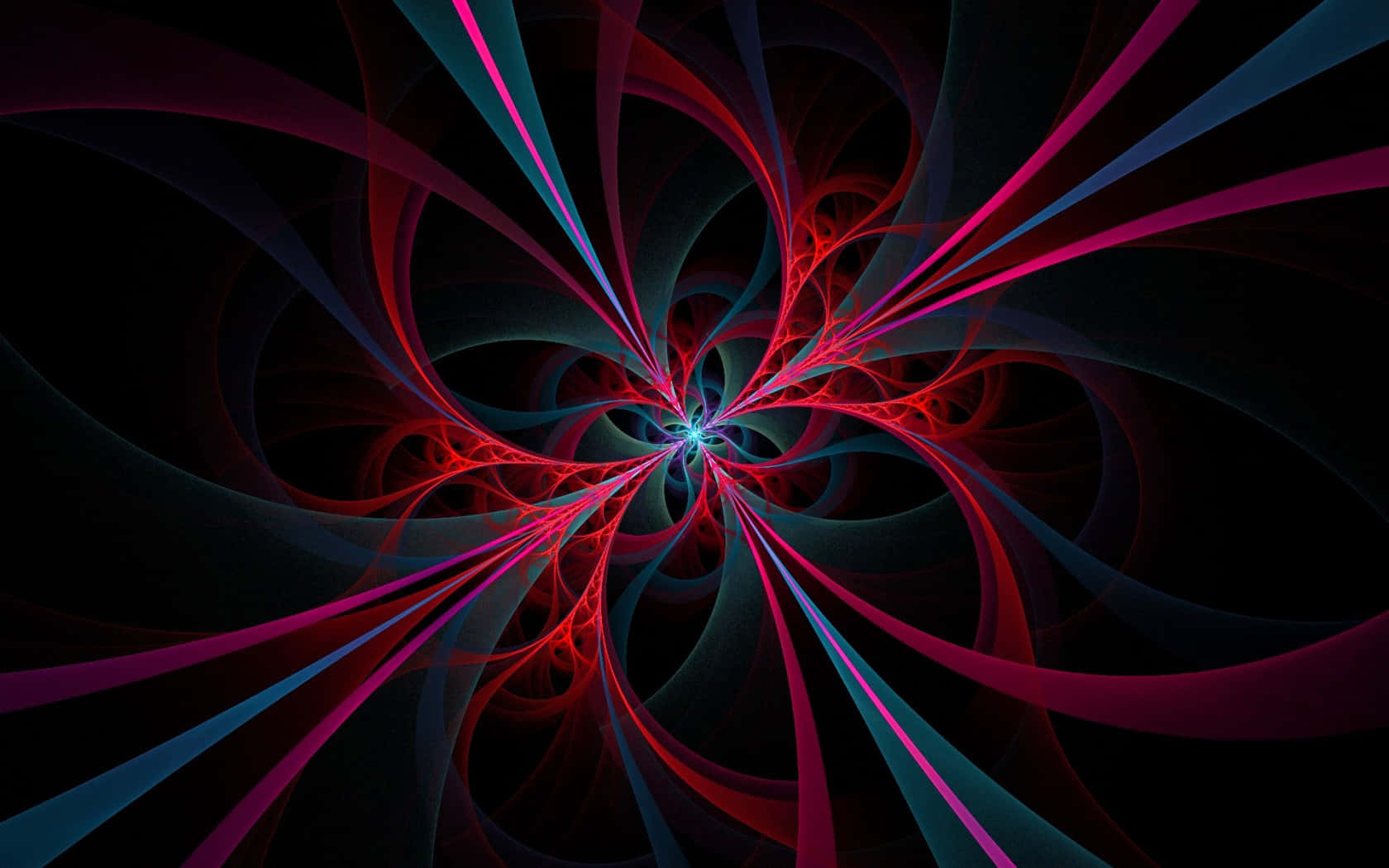 3D Abstract Swirls of Color Wallpaper