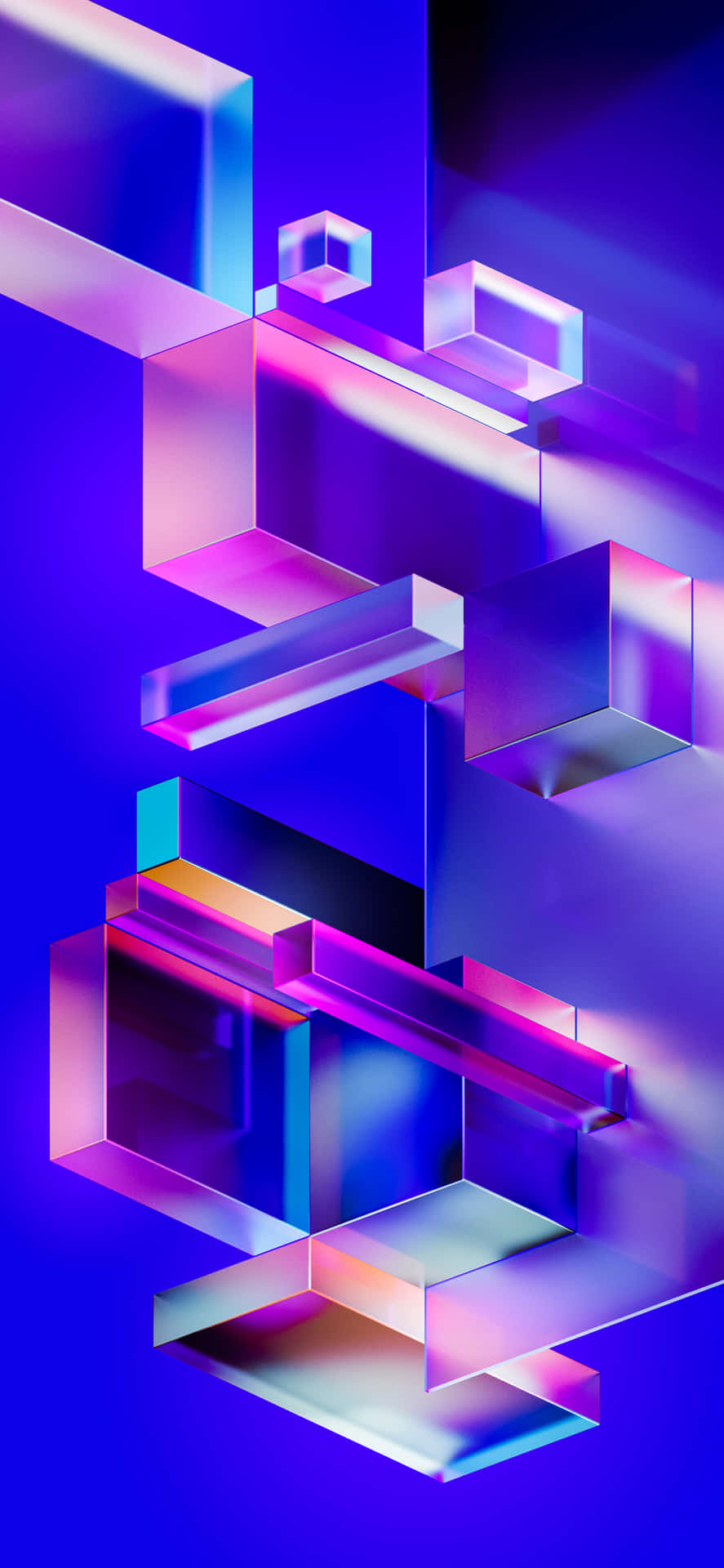 3D Geometric Abstract Art Wallpaper