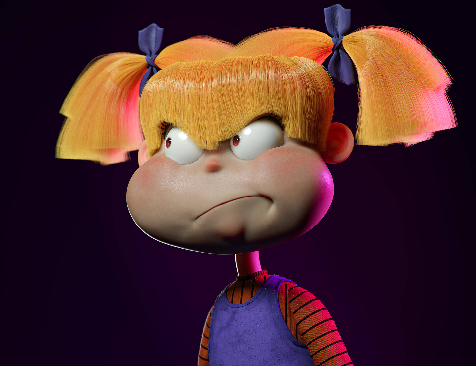 3D Angry Angelica Pickles Wallpaper