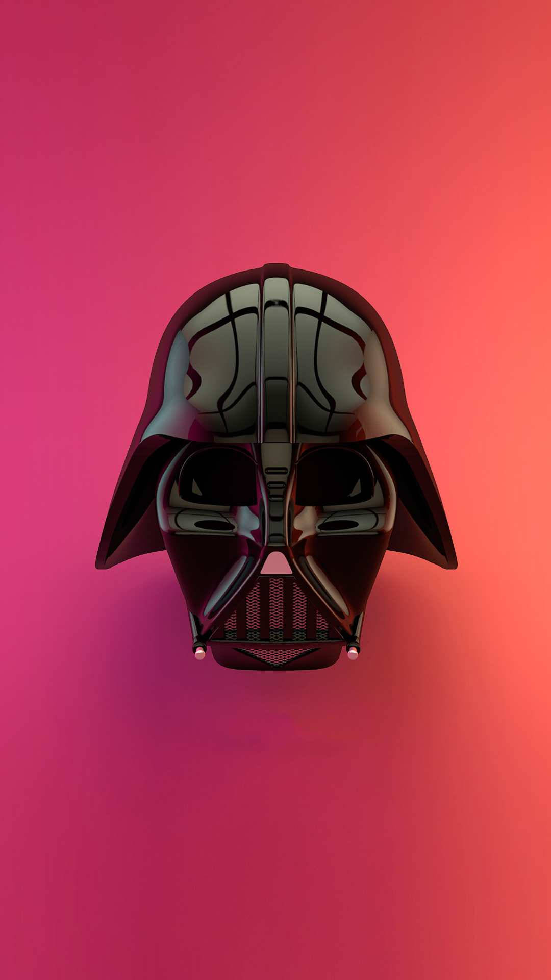 3d Apple Iphone Darth Vader's Helmet Wallpaper