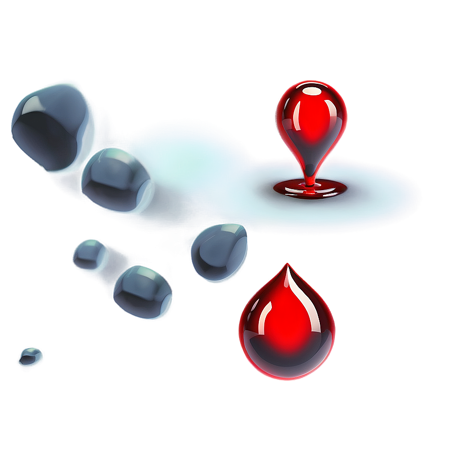 3d Blood Drop Png Fgj80 PNG