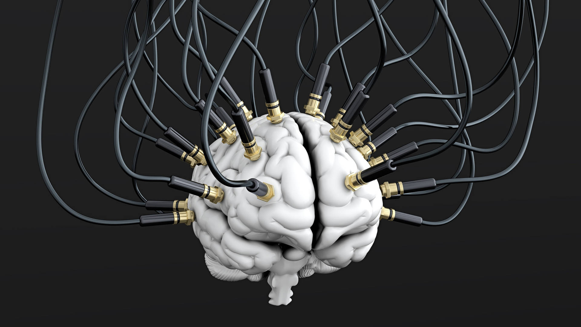 Advanced 3D Cerebral Illustration Wallpaper