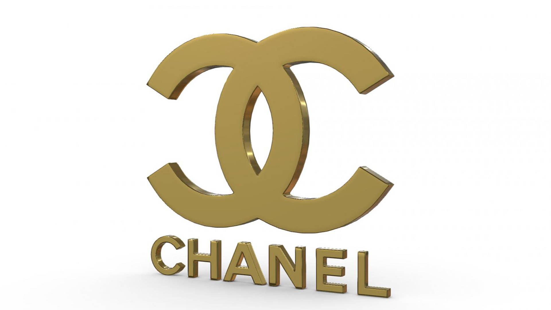 3d Chanel Logo Wallpaper