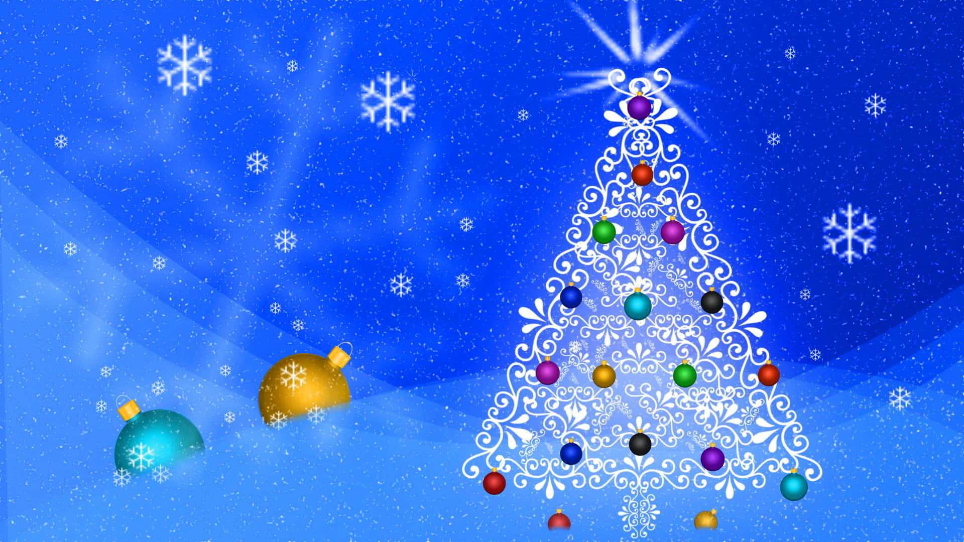 Download Festive 3D Christmas Scene Wallpaper | Wallpapers.com