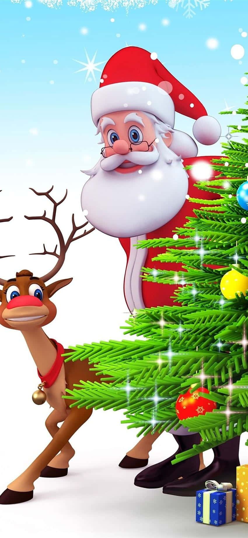 Download 3D Christmas Home Decoration Wallpaper | Wallpapers.com