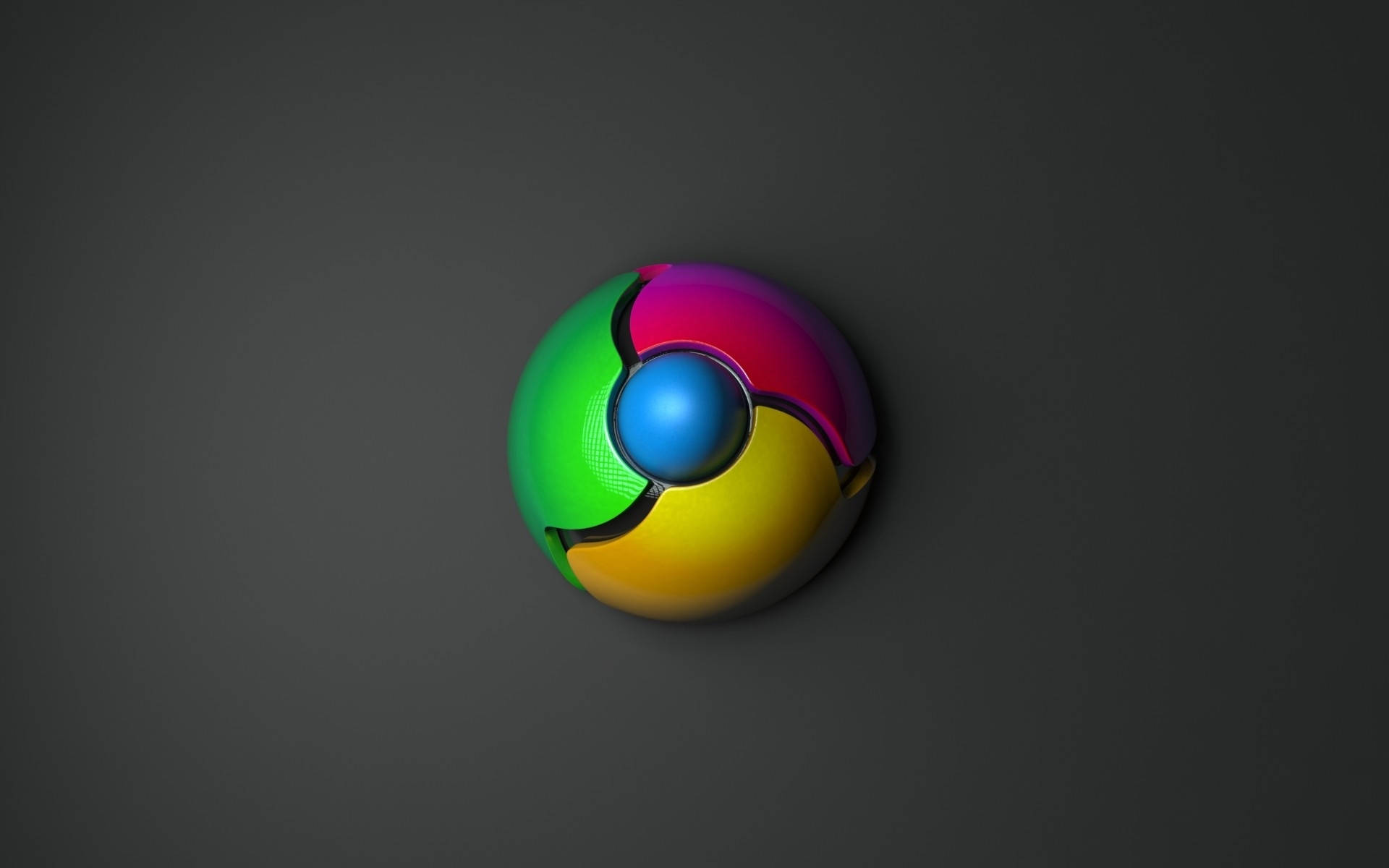 3d Chrome Logo Picture