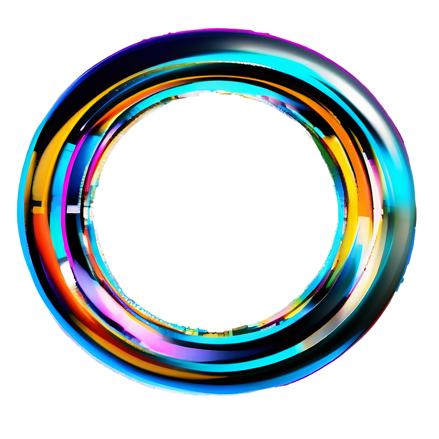 3d Circle With Chromatic Aberration Png 28 PNG
