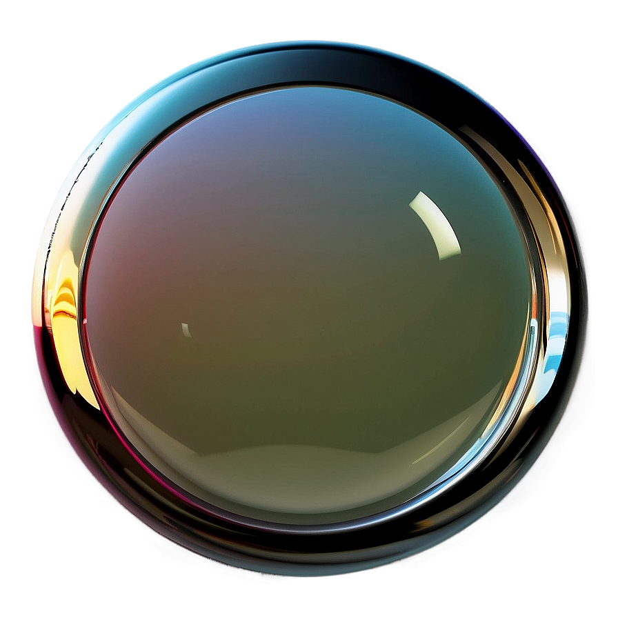 3d Circle With Reflection Png Asg49 PNG