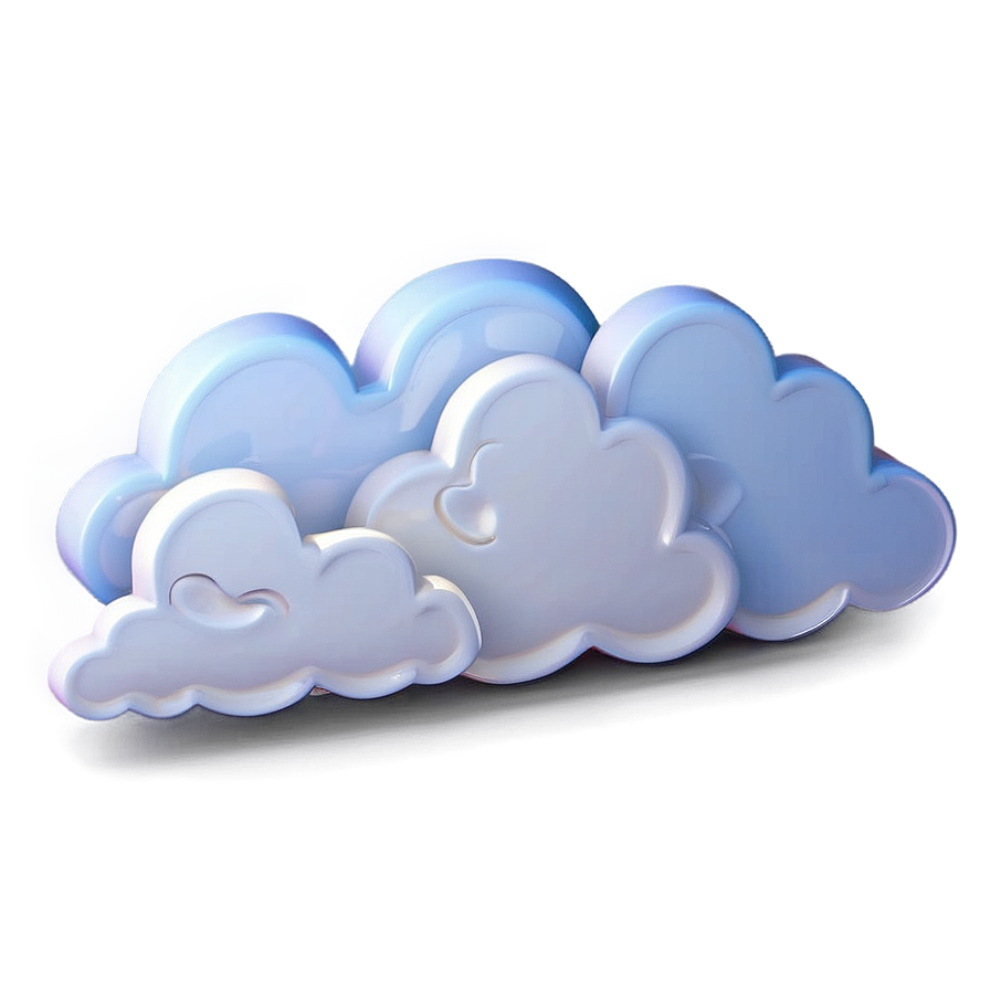 3d Cloud Vector Graphic Png Hqf50 PNG